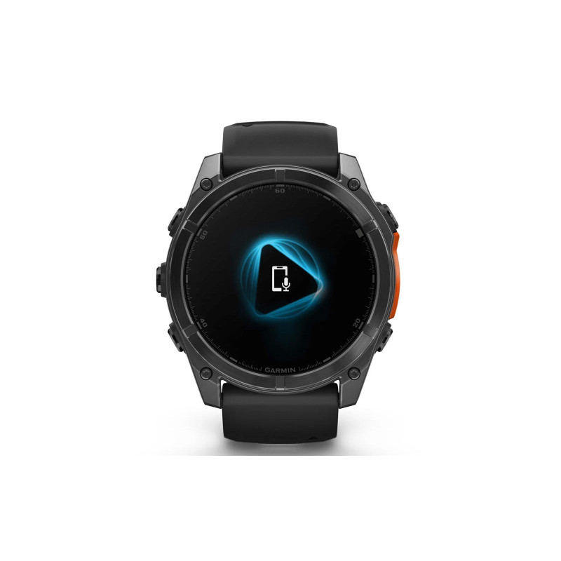Смарт-годинник Garmin fenix 8 51mm, AMOLED, Glass/SS, SlateGray Steel/Black,BlkBnd, GPS (010-02905-00)