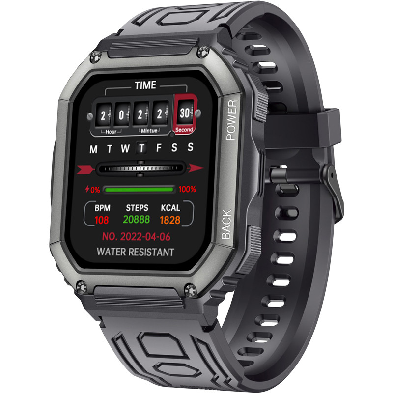 Смарт-годинник Gelius Pro GP-SW007 (Tactical Navy) Bluetooth call (IP68) Black (GP-SW007 Black)