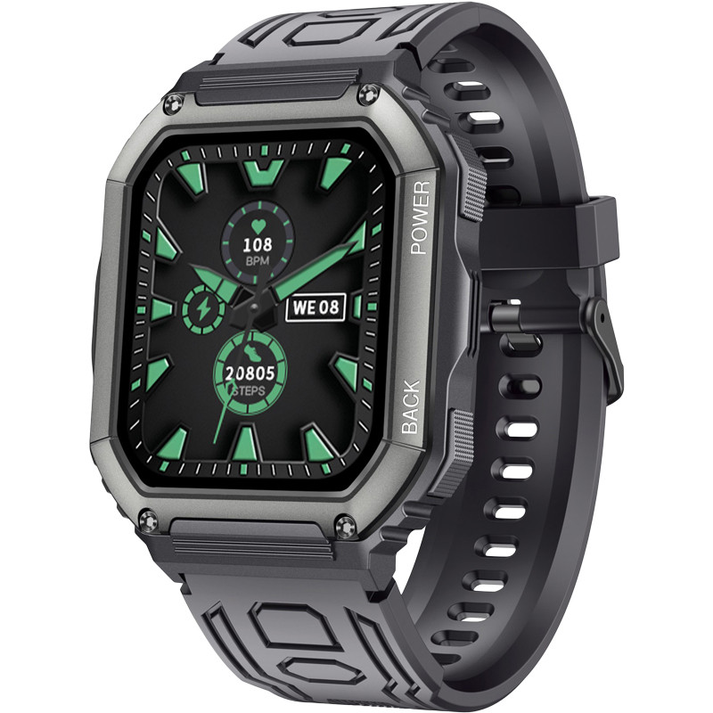 Смарт-годинник Gelius Pro GP-SW007 (Tactical Navy) Bluetooth call (IP68) Black (GP-SW007 Black)