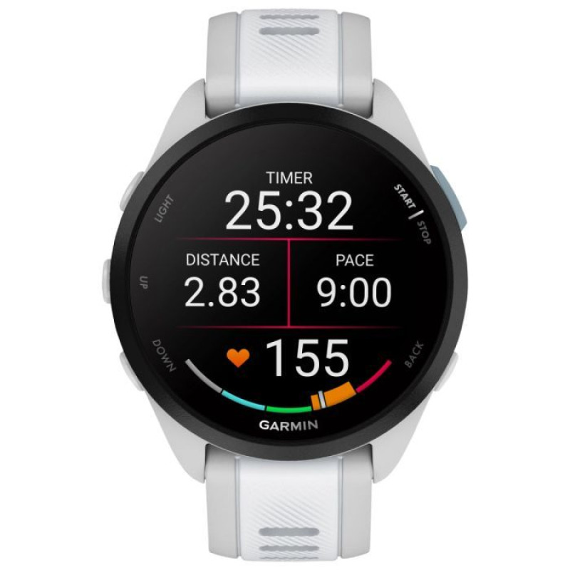 Смарт-годинник Garmin Forerunner 165 Music, Mist Grey/Whitestone, GPS (010-02863-31)