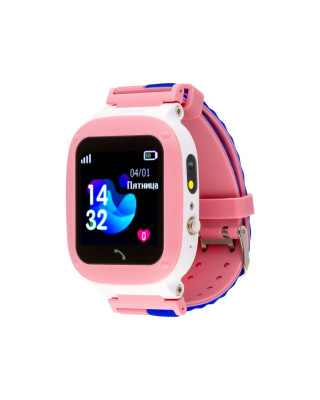 Дитячий смарт-годинник AmiGo GO004 Splashproof Camera+LED Pink