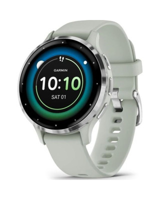 Смарт-годинник Garmin Venu 3S, Sage Gray + Passivated, GPS (010-02785-01)