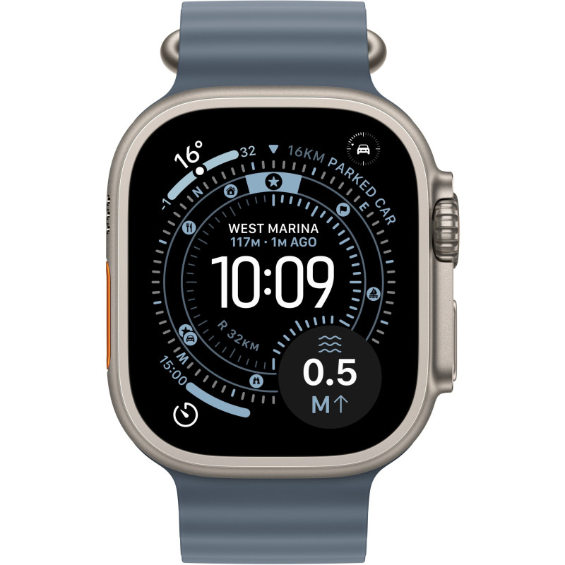 Смарт-годинник Apple Watch Ultra 3 GPS + Cellular 49mm Natural Tit. Case w. Anchor Blue Ocean Band (MEWH4QP/A)