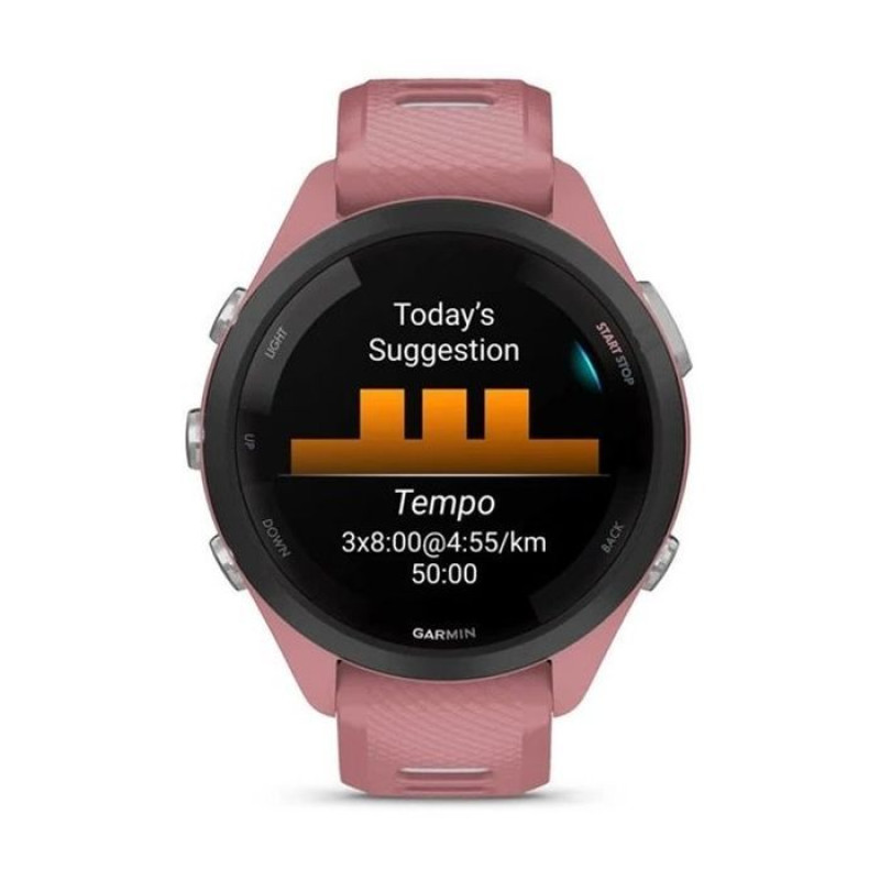 Смарт-годинник Garmin Forerunner 265S Black Bezel w.Light Pink Case and Light Pink/Whitestone S.Band