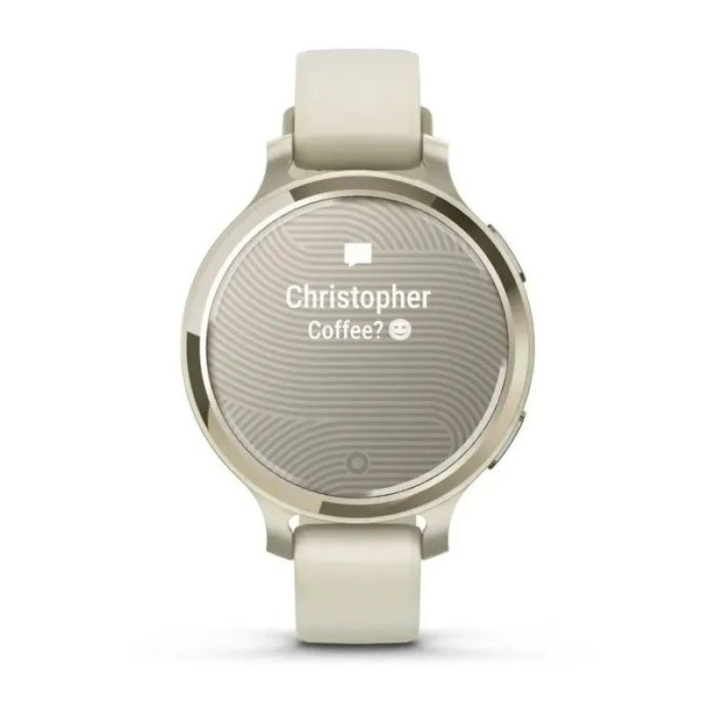 Смарт-годинник Garmin Lily 2 Active Lunar Gold with Bone Silicone Band (010-02891-00)