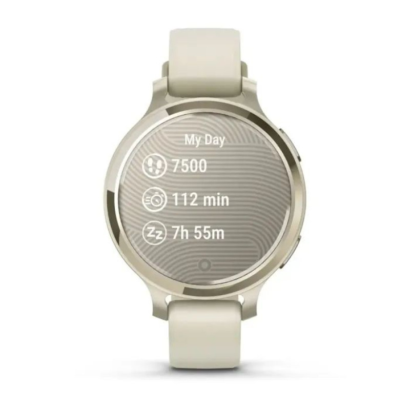 Смарт-годинник Garmin Lily 2 Active Lunar Gold with Bone Silicone Band (010-02891-00)