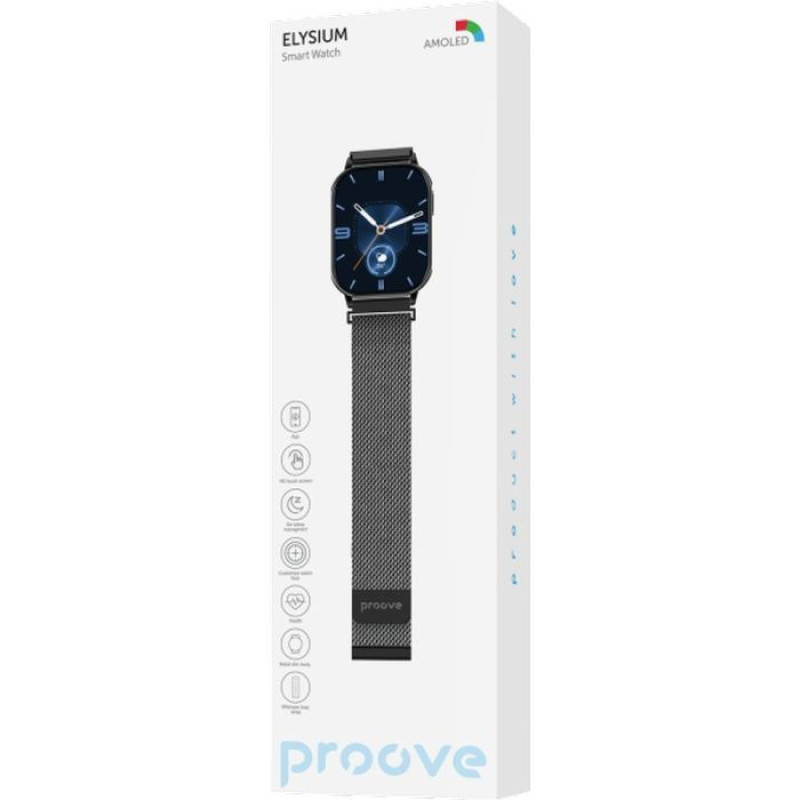 Смарт-годинник Proove Elysium black