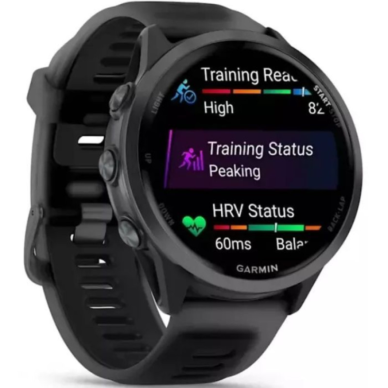 Смарт-годинник Garmin Forerunner 570 47mm Slate Gray Aluminum w. Translucent Black/Black Band (010-02971-00)