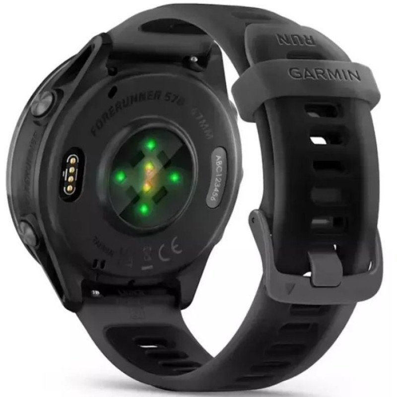 Смарт-годинник Garmin Forerunner 570 47mm Slate Gray Aluminum w. Translucent Black/Black Band (010-02971-00)