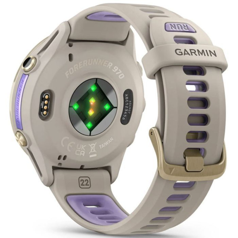 Смарт-годинник Garmin Forerunner 970 Soft Gold Titanium w.French GrayC.and French Gray/T.Indigo Band