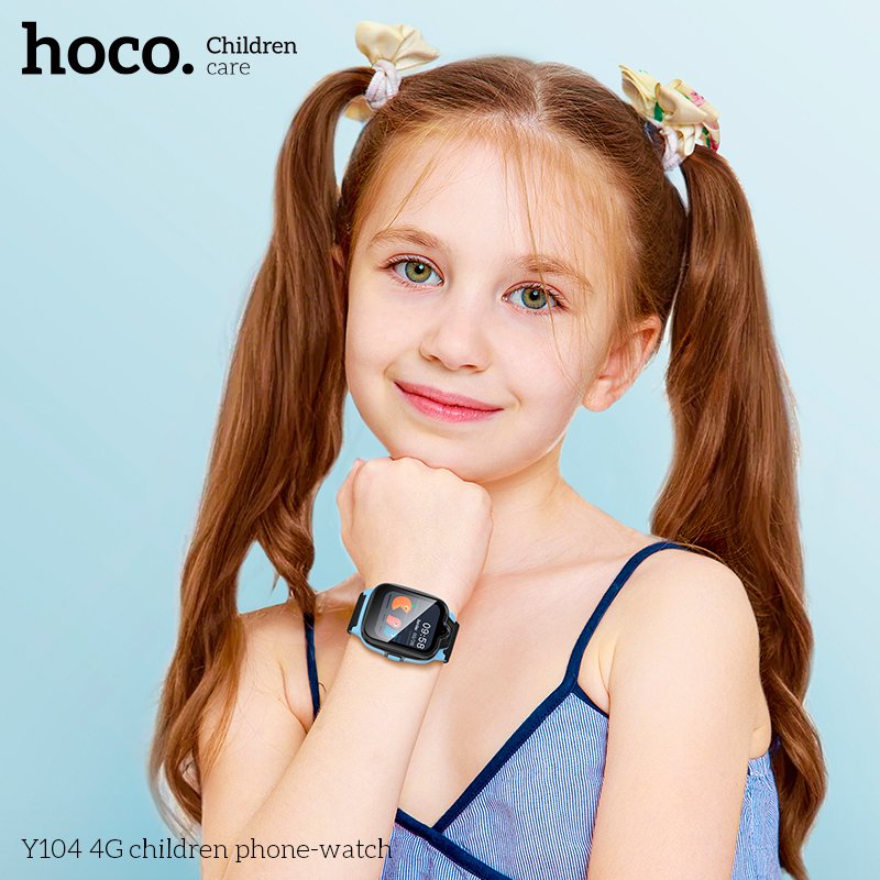 Смарт-годинник HOCO Y104 4G Blue (6942007646369)