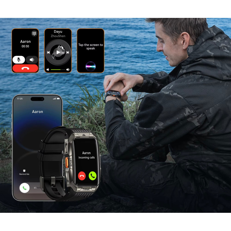 Смарт-годинник KOSPET TANK X2 ULTRA SILVER