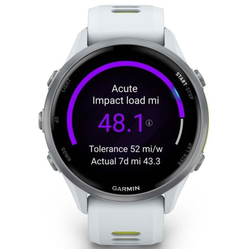 Смарт-годинник Garmin Forerunner 970 Titanium w. Whitestone Case та Whitestone/T. Amp Yellow Band (010-02969-11)