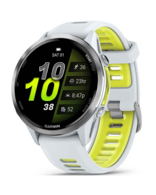 Смарт-годинник Garmin Forerunner 970 Titanium w. Whitestone Case та Whitestone/T. Amp Yellow Band (010-02969-11)