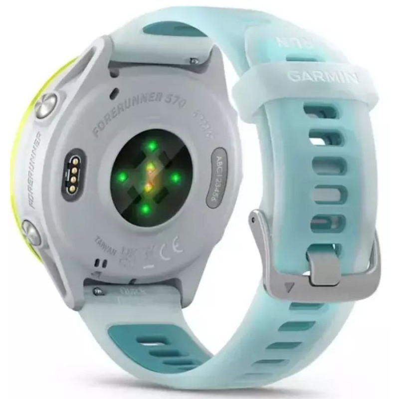 Смарт-годинник Garmin Forerunner570 47mm Amp Yellow Aluminum w.Translucent Whitestone/Turquoise Band (010-02971-01)