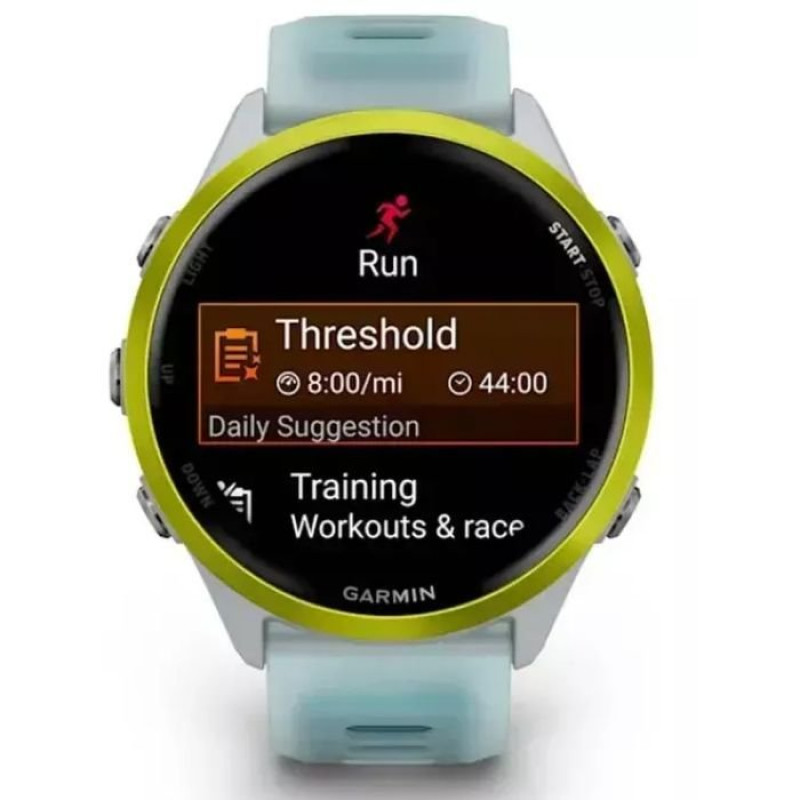 Смарт-годинник Garmin Forerunner570 47mm Amp Yellow Aluminum w.Translucent Whitestone/Turquoise Band (010-02971-01)