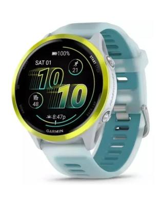 Смарт-годинник Garmin Forerunner570 47mm Amp Yellow Aluminum w.Translucent Whitestone/Turquoise Band (010-02971-01)