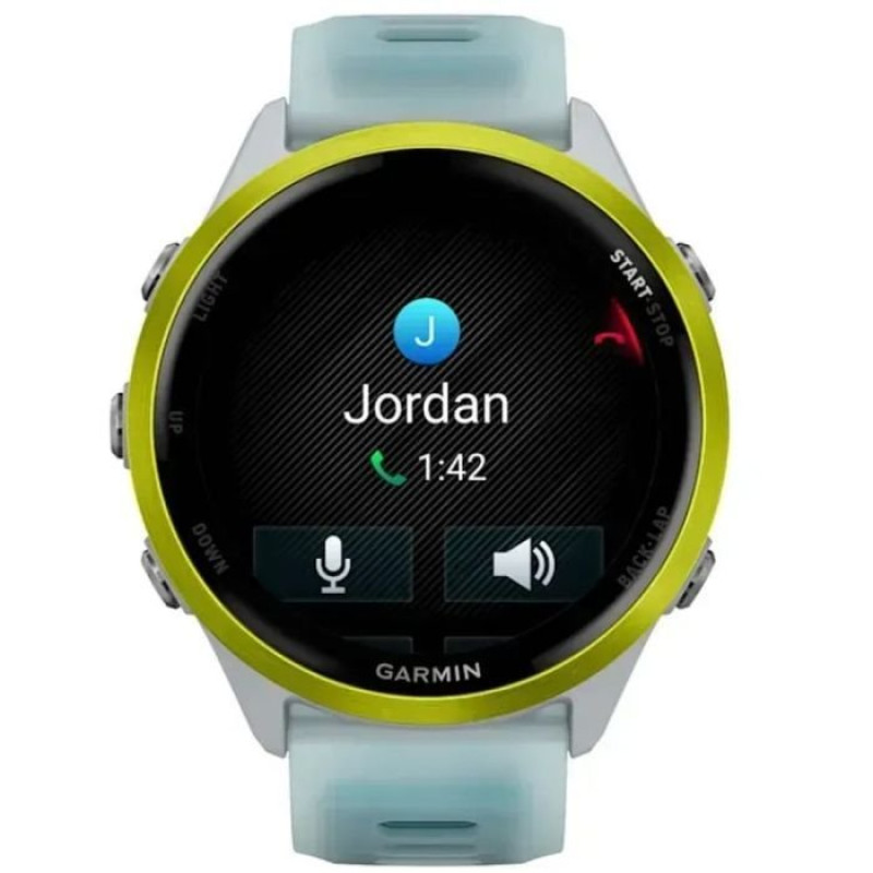 Смарт-годинник Garmin Forerunner570 47mm Amp Yellow Aluminum w.Translucent Whitestone/Turquoise Band (010-02971-01)
