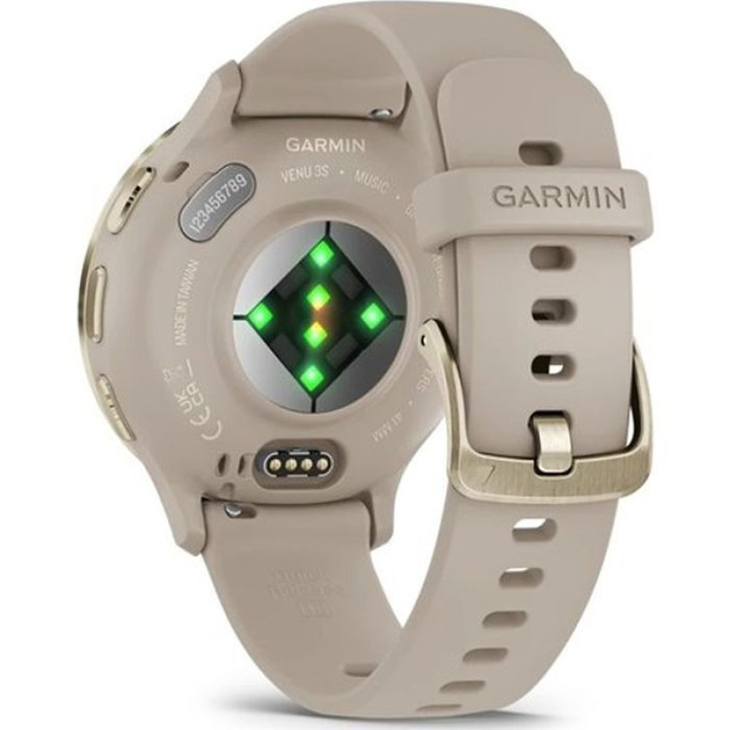 Смарт-годинник Garmin Venu 3S Soft Gold S. Steel Bezel w.French Gray Case and S. Band