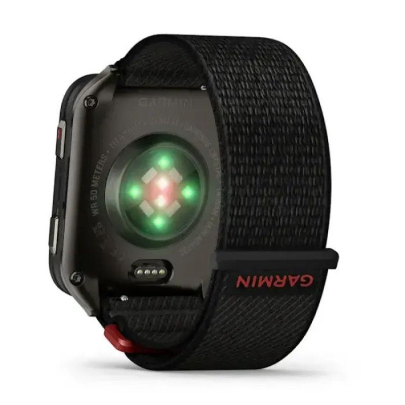 Смарт-годинник Garmin Venu X1 Black зі Slate Titanium Caseback and Black ComfortFit Nylon Band (010-02980-02)