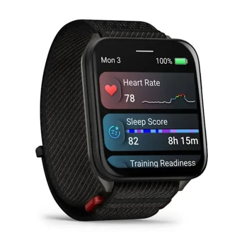 Смарт-годинник Garmin Venu X1 Black зі Slate Titanium Caseback and Black ComfortFit Nylon Band (010-02980-02)