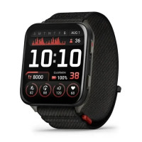 Смарт-годинник Garmin Venu X1 Black зі Slate Titanium Caseback and Black ComfortFit Nylon Band (010-02980-02)