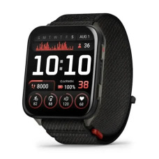 Смарт-годинник Garmin Venu X1 Black зі Slate Titanium Caseback and Black ComfortFit Nylon Band (010-02980-02)