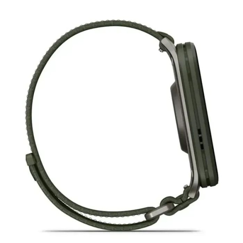 Смарт-годинник Garmin Venu X1 Moss with Titanium Caseback and Moss ComfortFit Nylon Band (010-02980-03)