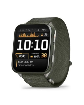 Смарт-годинник Garmin Venu X1 Moss with Titanium Caseback and Moss ComfortFit Nylon Band (010-02980-03)