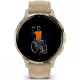 Смарт-годинник Garmin Venu3S Soft Gold S.Steel Bezel w.French GrayCase and Leather Band (010-02785-55)