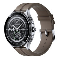 Смарт-годинник Xiaomi Watch 2 Pro Bluetooth Silver Case with Brown Leather Strap (BHR7216GL)