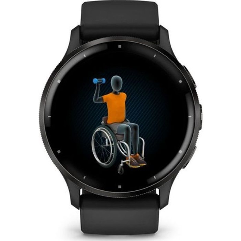 Смарт-годинник Garmin Venu 3, Black + Slate, GPS (010-02784-01)