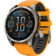 Смарт-годинник Garmin Fenix8 47mm AMOLED Sapphire Titanium w.Spark Orange/Graphite Silicone Band (010-02904-11)