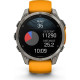 Смарт-годинник Garmin Fenix8 47mm AMOLED Sapphire Titanium w.Spark Orange/Graphite Silicone Band (010-02904-11)