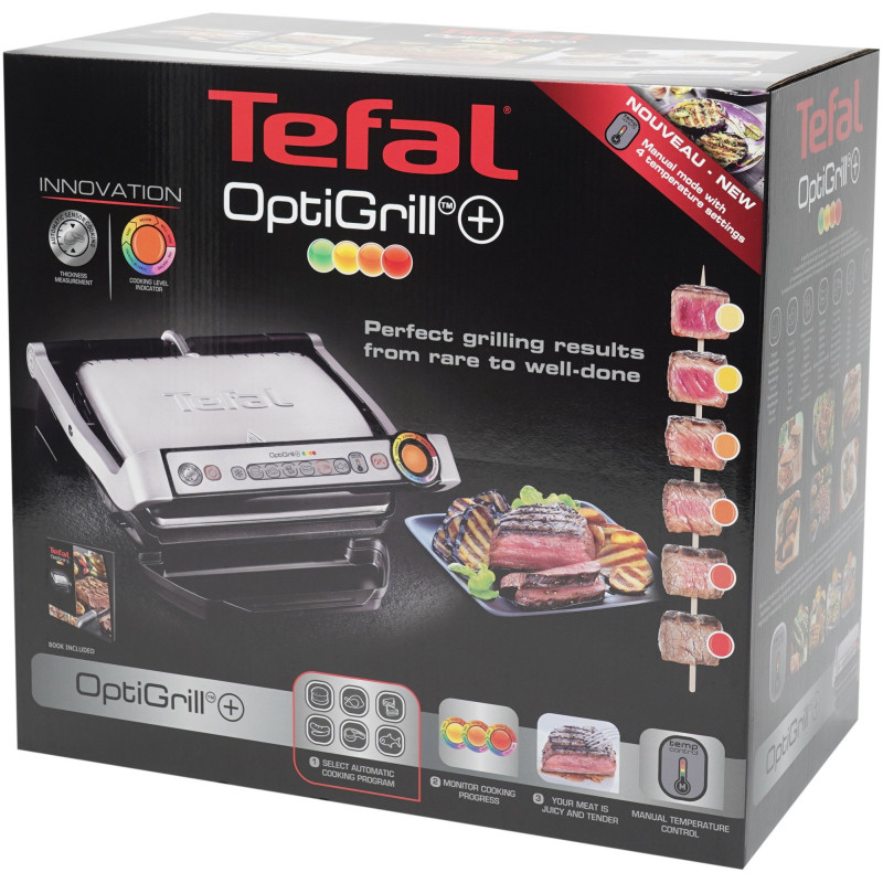 Гриль Tefal OptiGrill+ GC712D34