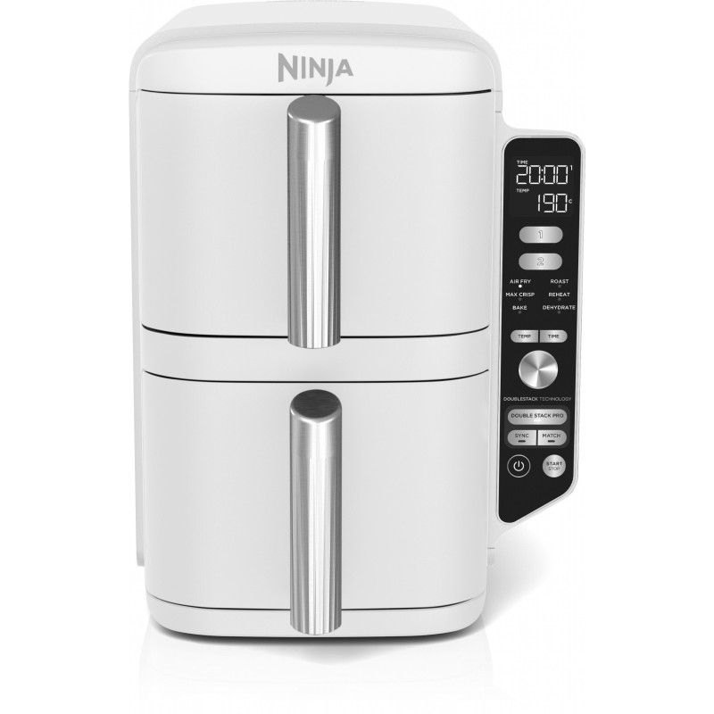 Мультифір Ninja Double Stack XL 2-рівня повітряний фритюрник 9,5 л (SL400EUWH)