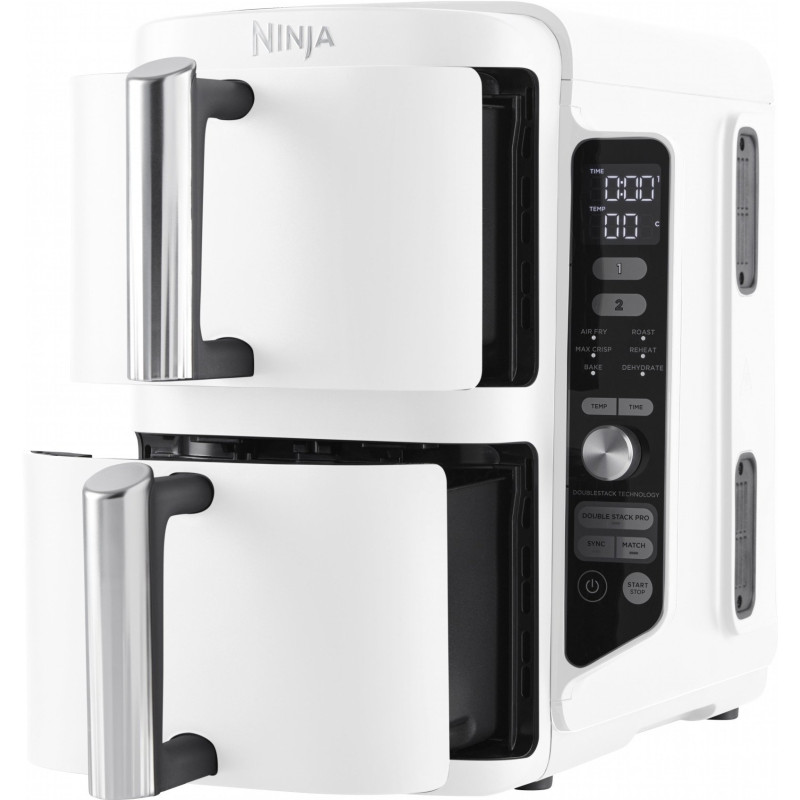 Мультифір Ninja Double Stack XL 2-рівня повітряний фритюрник 9,5 л (SL400EUWH)