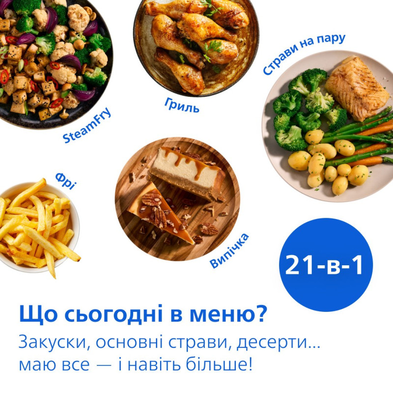 Мультипіч Philips Series 5000 OVI SteamFry NA547/07