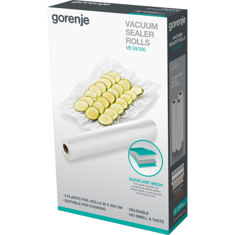 Пакети для вакуумування Gorenje VB28/300, 28х300см, 3 шт