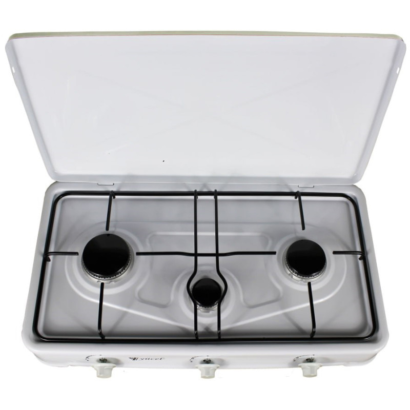 Настільна плита газова Yucel O-300-LPG-white (3-конфорки)