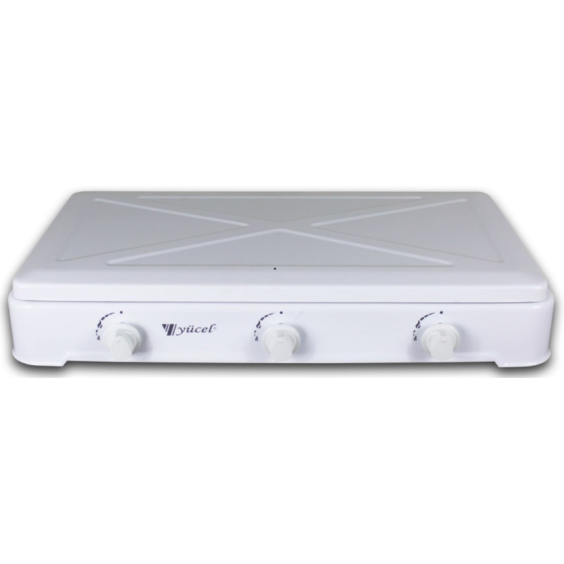 Настільна плита газова Yucel O-300-LPG-white (3-конфорки)