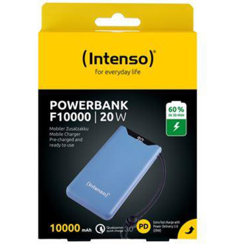 УМБ Intenso F10000 10000 mAh 18 W Blue (7332035)