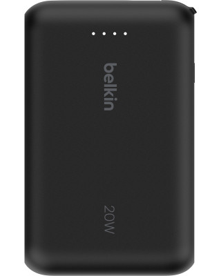 УМБ Belkin Power Bank 10K with Integrated Cable Type-C 10000mAh 20W Black (BPB021HQBK)