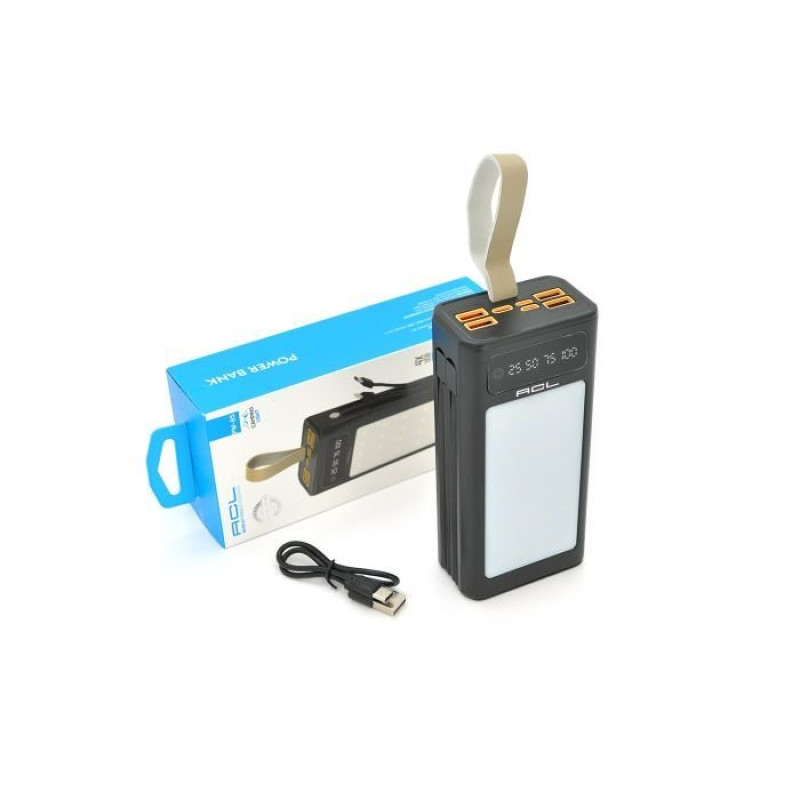УМБ ACL 30000mAh, LIGHTER, Type-C + Lighting, Black (PW-85B)