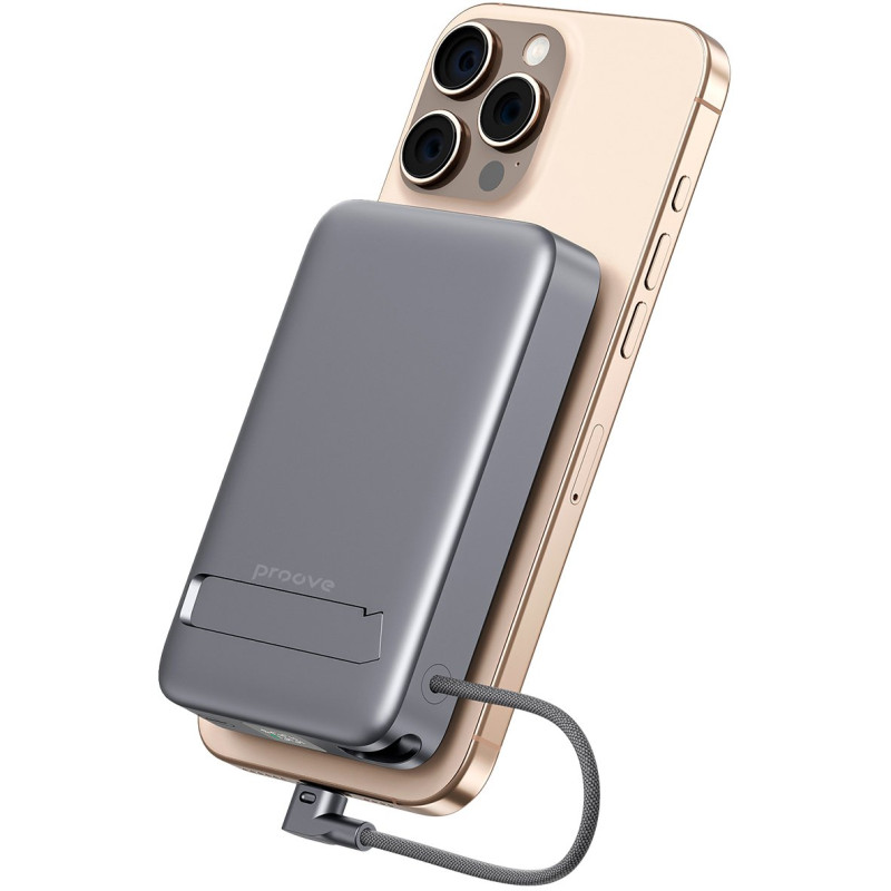 УМБ Proove OverPower 35W 10000mAh Qi2 Gray (PBOP35012105)