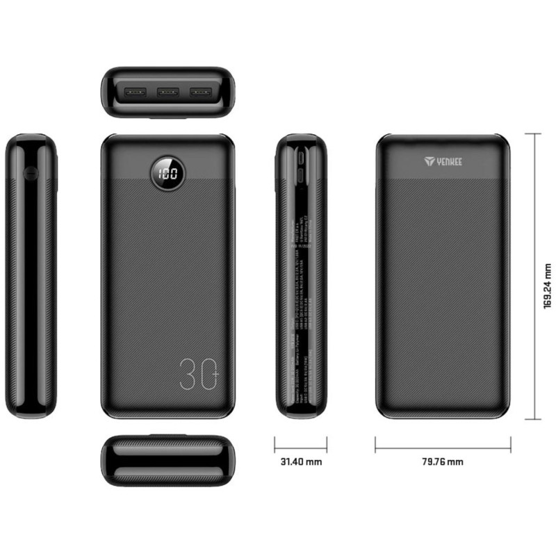 УМБ YENKEE YPB 3018 30000 mAh PD20W Black (35057019)