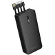 УМБ Borofone BJ84A 20000 mAh with four cables Black