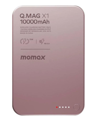 УМБ MOMAX 10000MAH Q.MAG X1 PINK (IP117AP)