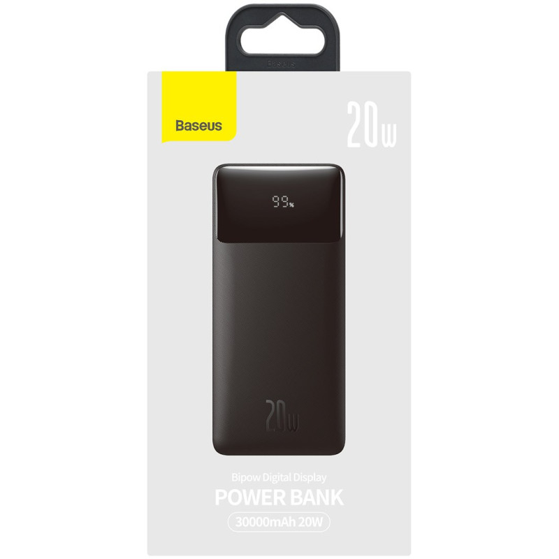 УМБ Baseus Bipow Digital Display Powerbank 20W 30000mAh Black (PPDML-N01)