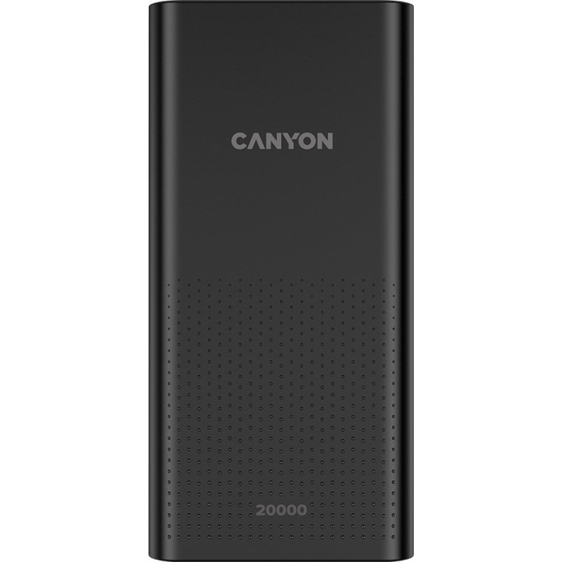 УМБ Canyon 20000mAh, Input 5V/2A, Output 5V/2.1A(Max), Black (CNE-CPB2001B)